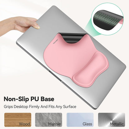 TECKNET Gel Mouse Pad with Wrist Rest, Ergonomic Office Mousepad with Wrist Support - Non-Slip & Smooth Surface Comfortable Desk Accessories Mat for Office, Gaming and Study - Gradient