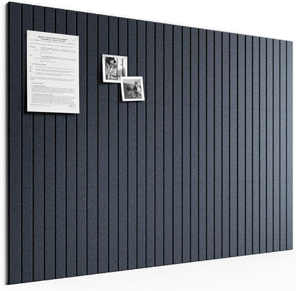 Bumusty Large Cork Board Alternative-48 x 36" Felt Bulletin Board Tiles, with 30 Pushpins, 70 Adhesive Tabs, Fine-Stripe 12-Pack, Cork Boards for Office Push Pin Board Felt Board-Oatmeal
