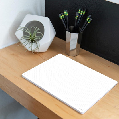 Notsu Dot Grid Desk Notepad 2 Pack | Minimalist Dotted Memo Mouse Pads with Premium Thick Paper, Small 5.5" x 8.5"