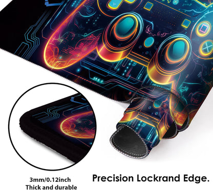 Galdas Mouse Pad For Gaming,Forest Background Pattern XXL XL Large Mouse Mat Long Extended MousePad Desk Mat Non-Slip Rubber Mice Pads Stitched Edges Thin (31.5 x 11.8 x 0.12 Inches) Tree