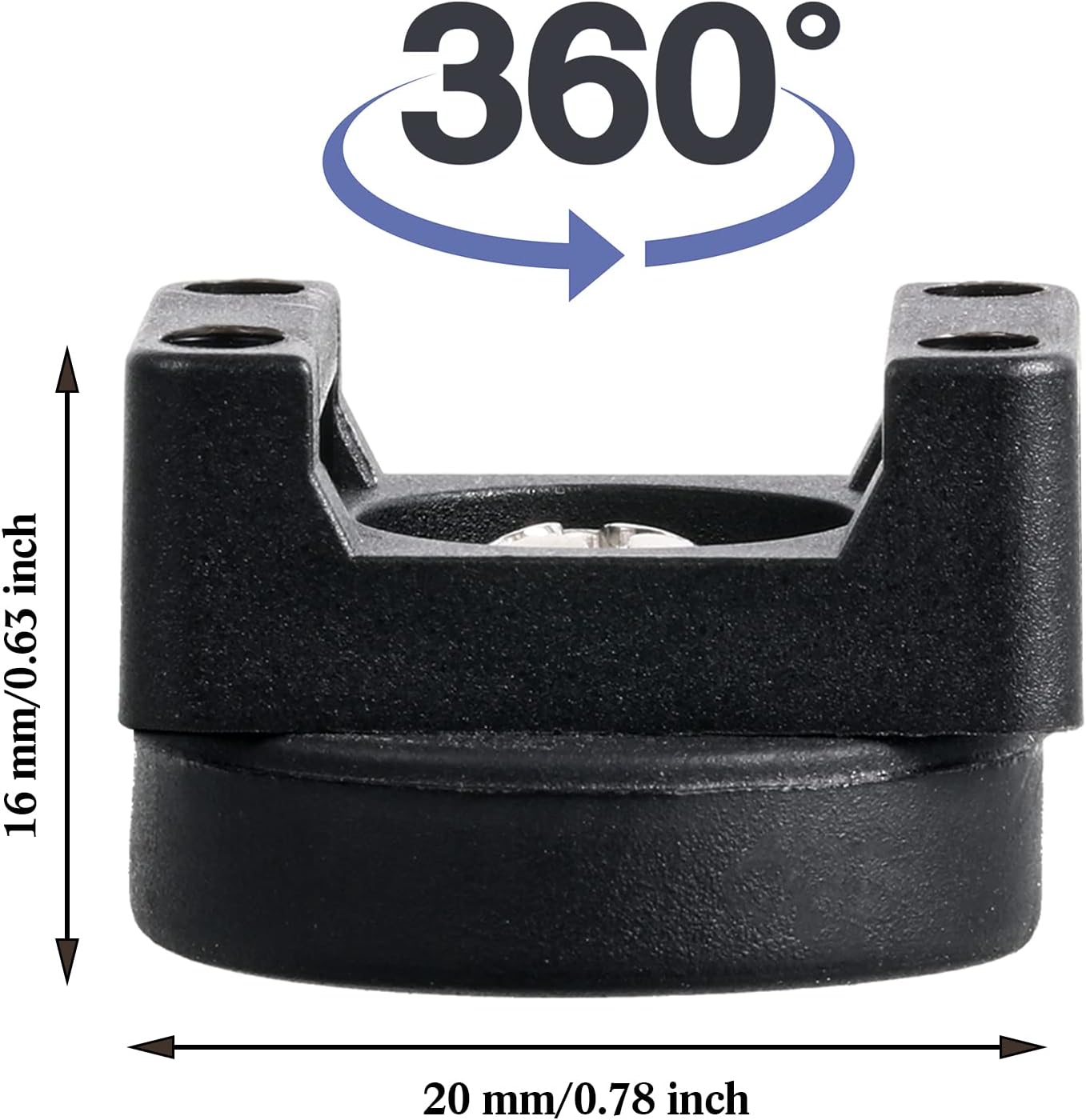 Yookeer 60 Pieces Magnetic Zip Tie Mount Multipurpose Cable Holder Magnets Magnetic Wire Management Bases with Heavy Duty Zip, Mount Nylon Cable Ties in Total (43 mm)