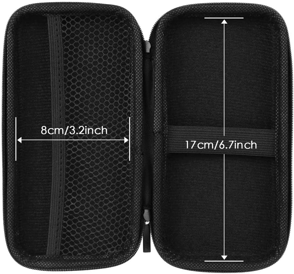 iMangoo Travel Essential Electronics Organizer Pouch Charger Case, Shockproof Dual Zipper Power Bank Cables Tech Accessories Purse, Men & Women Travel Must Have Storage Bag, 6.5x3.2x1 inch Rose Gold