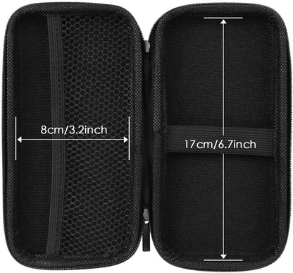iMangoo Travel Essential Electronics Organizer Pouch Charger Case, Shockproof Dual Zipper Power Bank Cables Tech Accessories Purse, Men & Women Travel Must Have Storage Bag, 6.5x3.2x1 inch Rose Gold