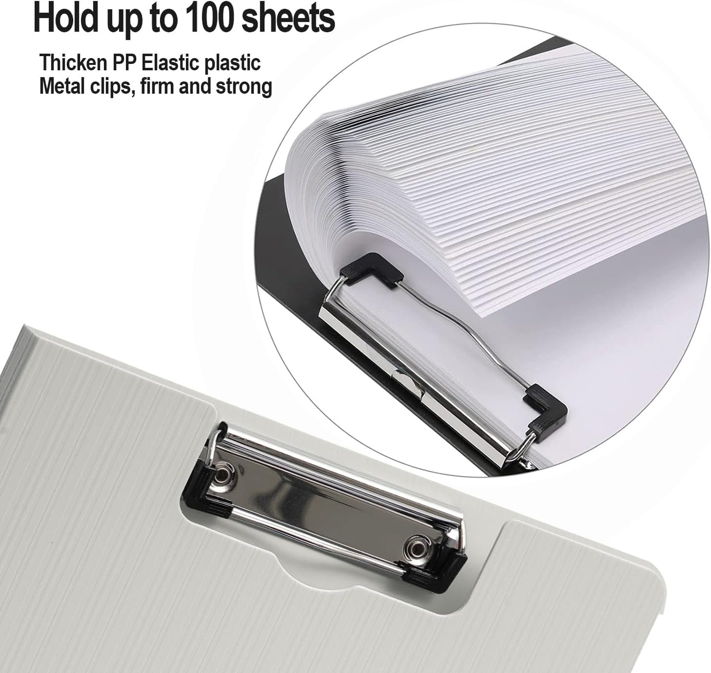 Clipboard Folder, A4 Foldable Clipboards with Pocket, File Cover Office Folder Clipboard, 360 Degree Foldable Storage Clipboards for Office, School or Medical Field, Green