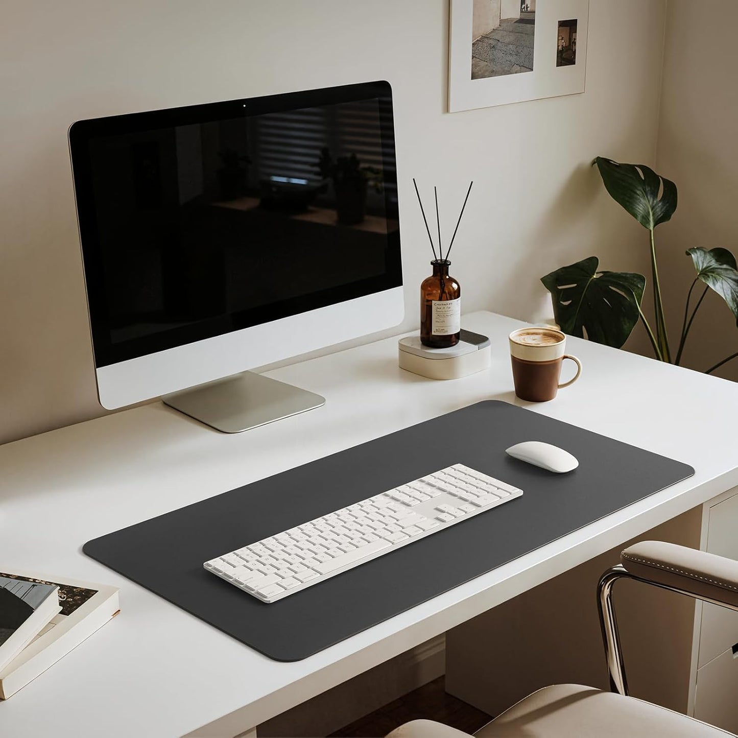 Jotsome Leather Desk Pad Mat, Non-Slip Desk Blotter Pad - Desk Protector for Office, Home, Lap Desk, Laptop, and Desktop