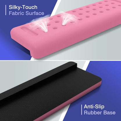 L-Shaped Desk Edge Cushion, 2 PCS Elbow Rest for Desk with Ergonomic Support, Memory Foam Elbow Pad & Arm Rest for Palm, Wrist & Forearm, Non-Slip & Separate Design, Office & Home, Black