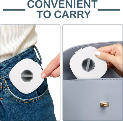 6 Pieces Retractable Cable Management Charging Organizer Phone Cord Holder Small Winder Case for Headset Cord Mouse Wire Charger Cable(White)