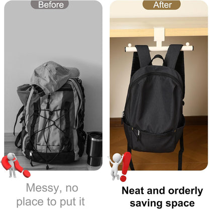 Geelin 1 Pcs White Heavy-Duty Bag Hook for Desk or Table Bag Hanger Backpack Holder Purse Hook Table Handbag Hanger Organizer Storage Under Desk for Office Classroom Dorm Accessories