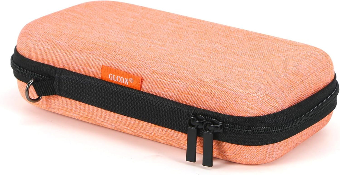Portable Protection Hard EVA Case for External Battery, Cell Phone, GPS, Hard Drive, USB/Charging Cable, Small Carrying Bag Mesh Inner Pocket, Zipper Enclosure, Universal Travel Pouch Bag