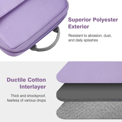 Dadanism 9-11 Inch Tablet Sleeve Bag Carrying Case with Shoulder Strap for iPad (A16) 11", iPad 10th Gen 10.9", iPad Air M4/Pro M5 11", iPad 9/8/7th 10.2", Galaxy Tab A11+ Plus 11", Cloudy Pink