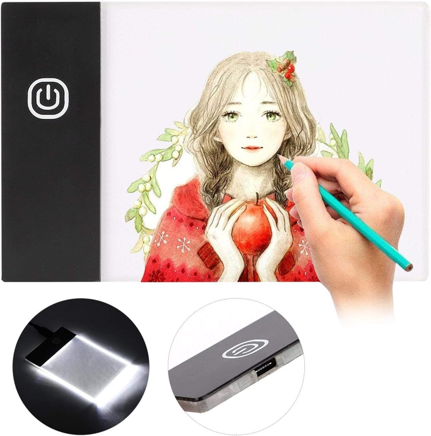 Flip Book Light Pads, Eyeprotection Function Flip Book Kit for Tracing Paper Calligraphy and Painting Ultra-Thin Adjustable Tracing Light Box Pad for Home Animation Industry Paper Craft Art