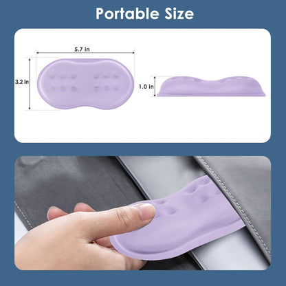 VANKEY Mouse Wrist Rest, Desk Wrist Pad for Mouse, Comfortable Computer Mouse Wrist Support, Ergonomic Wrist Rest with Memory Foam Fillings, Non-Slip Base (Black)