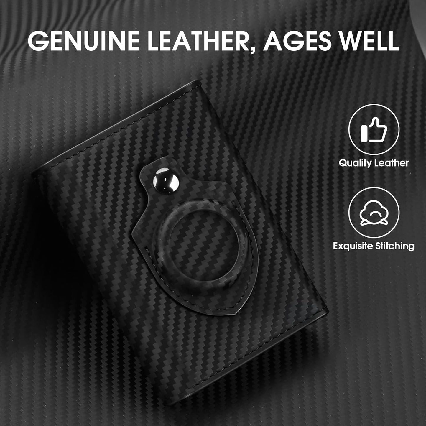 GAOCHALE Mens Wallet for Samsung Smarttag2 Pop up Card Holder Compatible with Samsung Tag RFID Blocking Wallet for Men 10-14 Card Capacity | ID Window | Cash Slot(Carbon)
