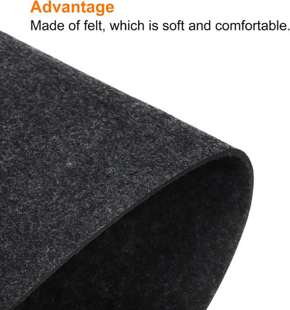 PATIKIL 9"x8" Mouse Pad, Felt Dual Side Soft Desk Pad Writing Mat for Office Home, Light Gray
