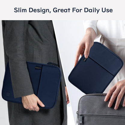 Dadanism 9-11 Inch Tablet Sleeve Padded Carrying Case for iPad (A16) 11th Gen 11", iPad 10th Gen 10.9", iPad Air M4/Pro M5 11", iPad Air 5/4, iPad 9/8/7th Gen, Galaxy Tab A11+ Plus 11", Blue