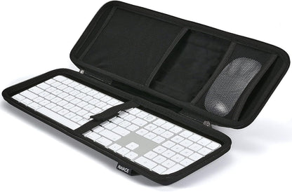RAIACE Hard Storage Case Compatible with Apple Magic Keyboard + Magic Mouse. (Case Only) - Black