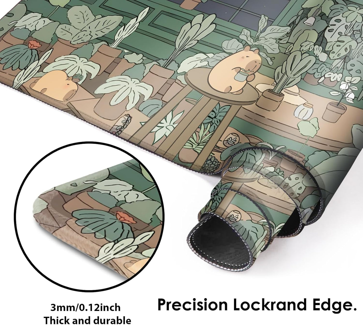 Galdas Mouse Pad For Gaming,Forest Background Pattern XXL XL Large Mouse Mat Long Extended MousePad Desk Mat Non-Slip Rubber Mice Pads Stitched Edges Thin (31.5 x 11.8 x 0.12 Inches) Tree