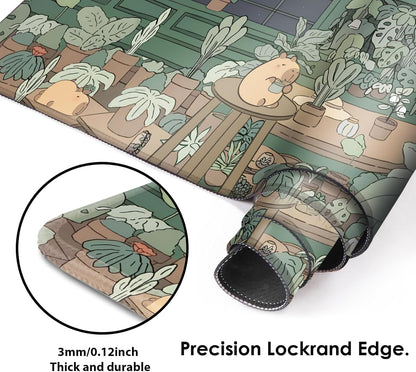 Galdas Mouse Pad For Gaming,Forest Background Pattern XXL XL Large Mouse Mat Long Extended MousePad Desk Mat Non-Slip Rubber Mice Pads Stitched Edges Thin (31.5 x 11.8 x 0.12 Inches) Tree