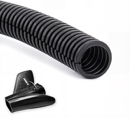 ZhiYo 100 FT 1/4” Wire Loom Split Tubing Auto Wire Conduit Flexible Cover