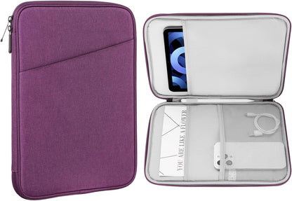 MoKo 9-11 Inch Tablet Sleeve Case, Fits New 11inch iPad Air M4/Pro M5, iPad A16 11", i-Pad 10/9/8/7th/Air 5/4th 10.9"/10.2", Tab S9/S8 11", Protective Bag Carrying Case with Pocket, Dark Gray