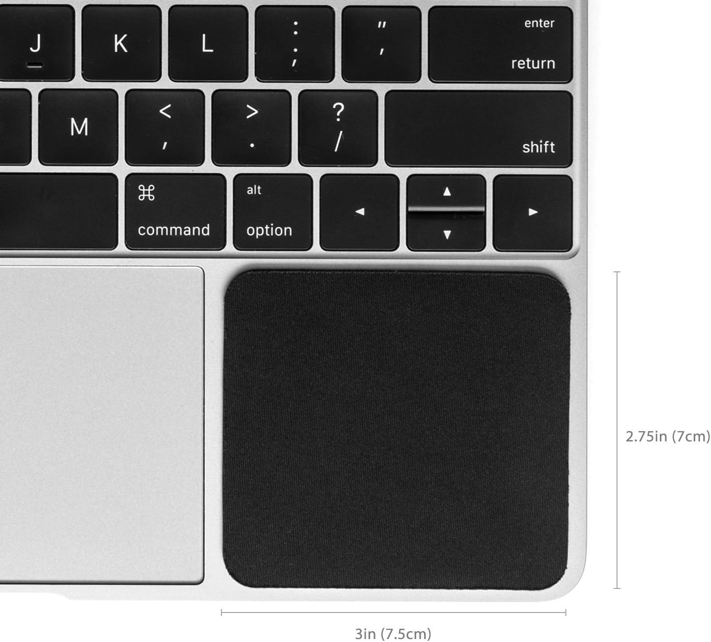GRIFITI Small Slim Palm Pads Notebook Wrist Rest with Tacky Silicone Reposition Ergonomic Carpal Tunnel Resting Support for Computer MacBook & Laptop Keyboard Typing Pad (2 Small 3 x 2.75 inches)