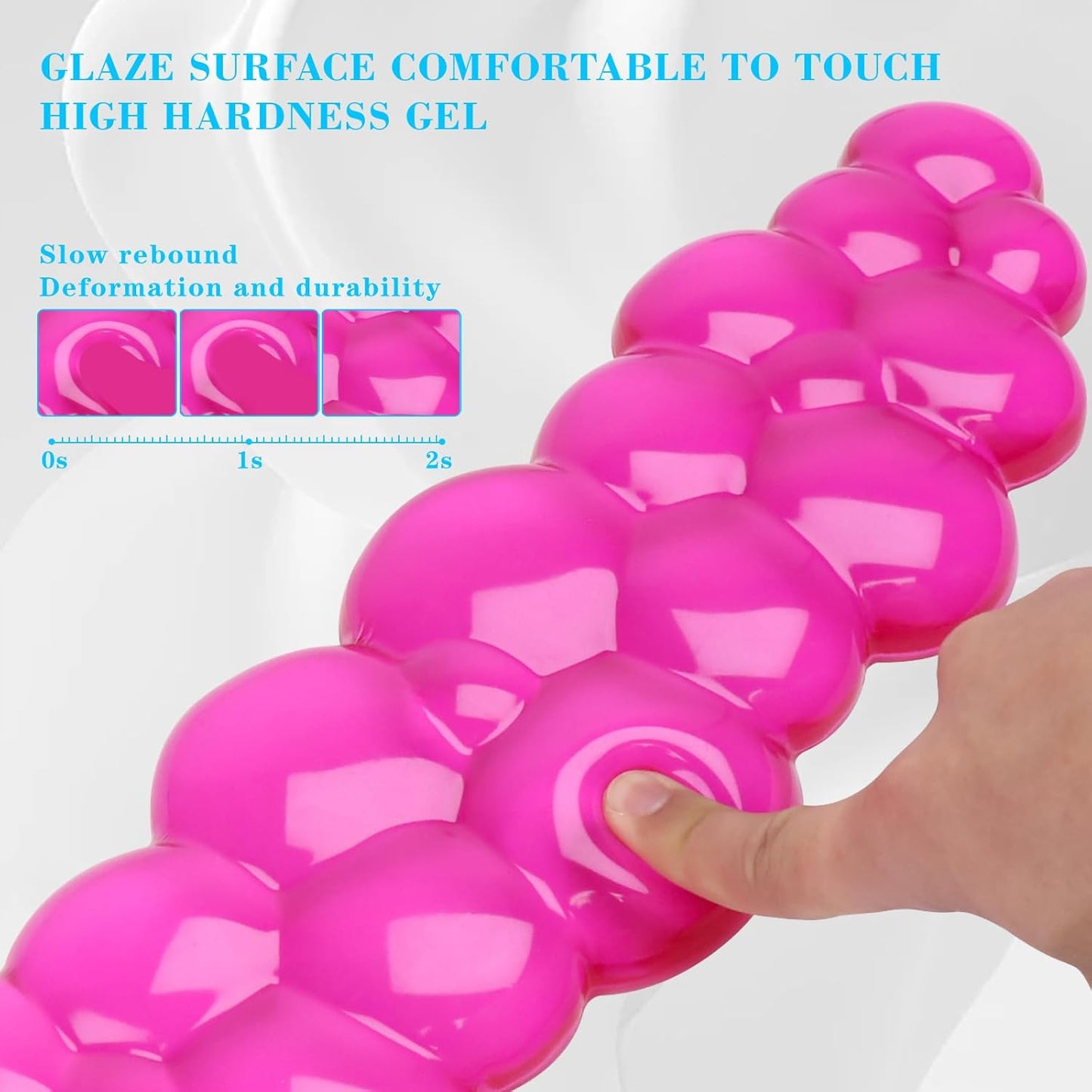 Gel Cloud Keyboard and Mouse Wrist Rest, Cute Wrist Support and Arm Support Keyboard Rest for Keyboard and Mouse Typing Pain Relief，Suitable for Office/Computer/Laptop/Gaming（White）