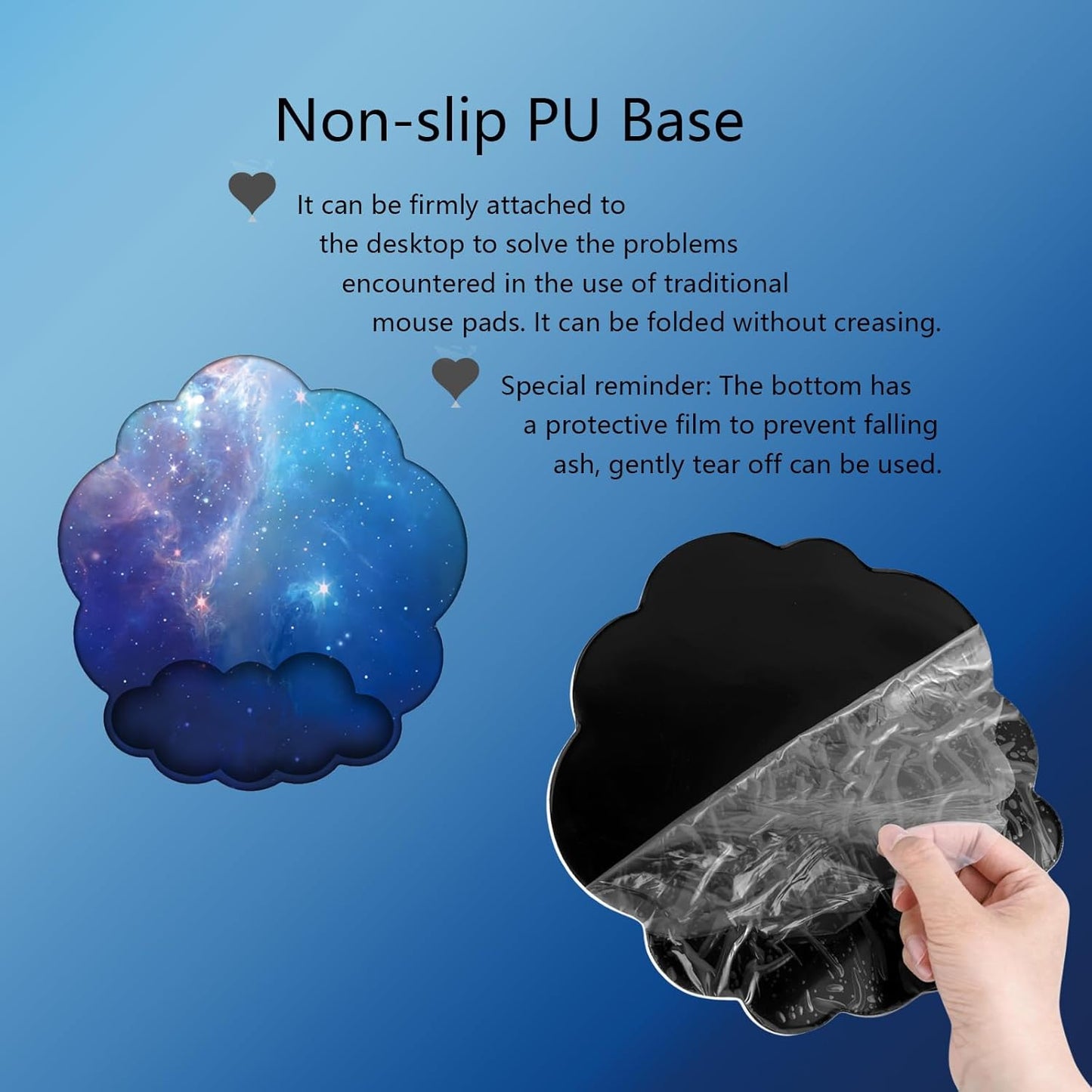 Cloud Keyboard Wrist Rest Dark Green Mouse Pad with Wrist Rest Ergonomic Wrist Pad Memory Foam Non-Slip Wrist Support for Computer Laptop Gaming Home Office Relief Typing Pain Green