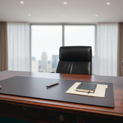 Dacasso Leather Desk Pad Without Side Rails