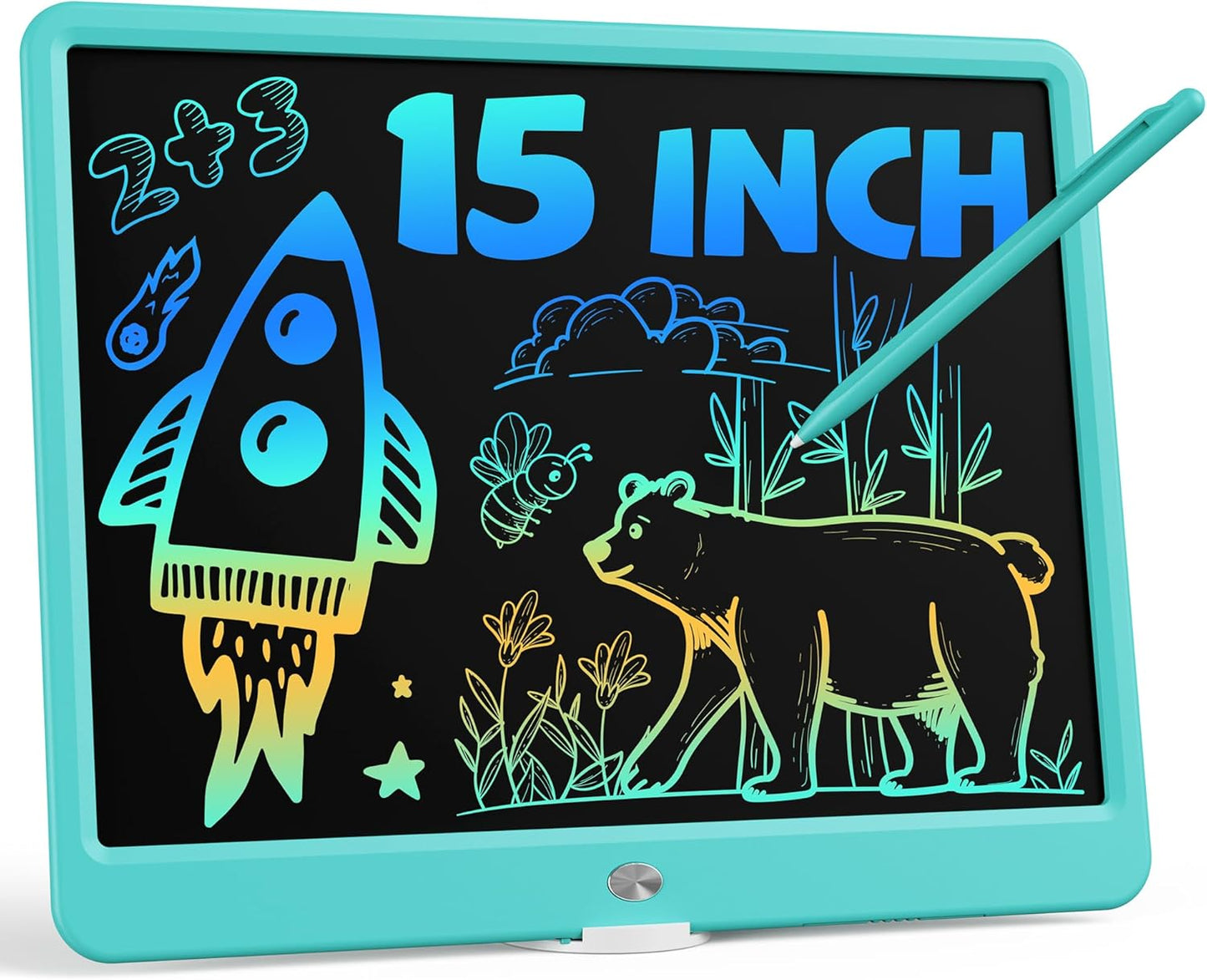 Bravokids 12 Inch LCD Writing Tablet for 3 Year Olds - Electronic Drawing Pad and Doodle Board as Educational Birthday Gifts for Girls and Boys (Pink)