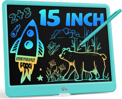 Bravokids 12 Inch LCD Writing Tablet for 3 Year Olds - Electronic Drawing Pad and Doodle Board as Educational Birthday Gifts for Girls and Boys (Pink)