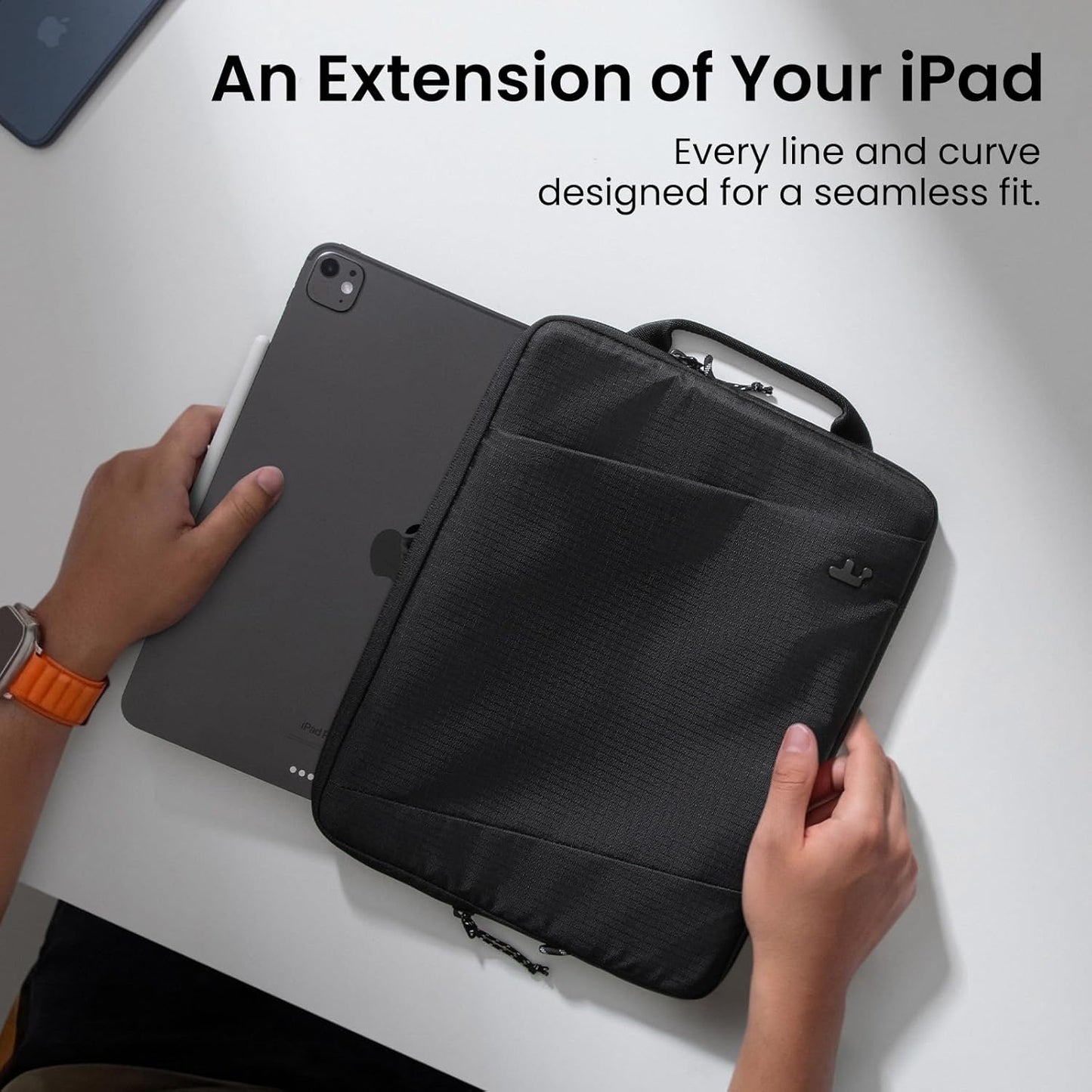 tomtoc Slim & 360° Protective Tablet Sleeve for 11-inch iPad Air & iPad Pro M5/M4/M3, iPad 2025 A16, Water-Resistant Case with CornerArmor