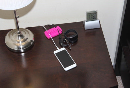 Desktop Cable Organizer, Weighted, Eco-Friendly Silicone, No Bad Smell, Bundled with 4 Reusable Cable Ties (Black)
