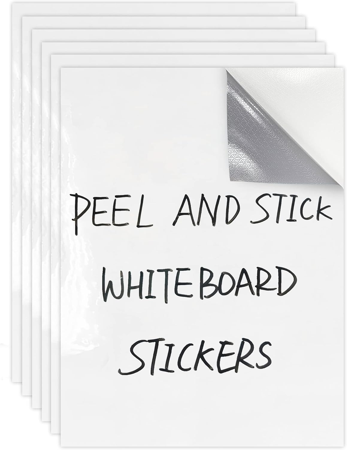 Dry Erase Board Sticker- Whiteboard Stickers-8.27''x11.69'' Removable Dry Erase Sheets- Fridge Dry Erase Paper for Wall/Desk/Refrigerator/Door/Locker/Home/Office/Classroom (White-2Pcs)