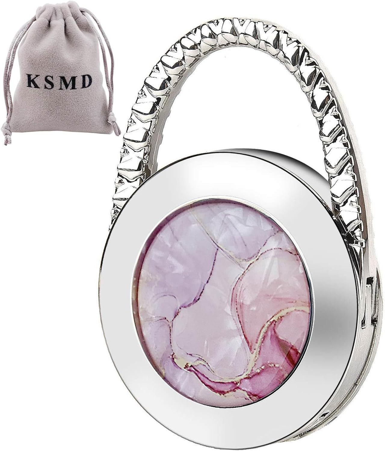 KSMD Purse Hooks for Table & Bars, Portable Handbag Holder - Foldable Table Hook Hanger