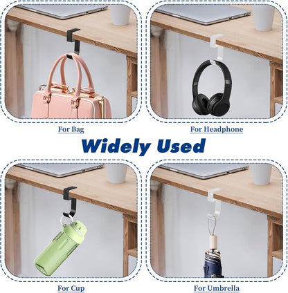 Ymapinc Purse Hook for Table，2PCS Heavy Duty Purse Bag Holder Alloy Materials Purses Holder Desk Hook for Bag,Keys,Headphone and Umbrella