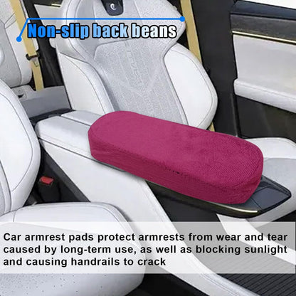 BDZMC 2PCS Car Seat Armrest Covers, Soft & Comfortable Office Chair Arm Pad, Anti-Scratch Car Armrest Cushion, Universal Car Armrest Pillow Protector Cover for Most Cars (Grey)