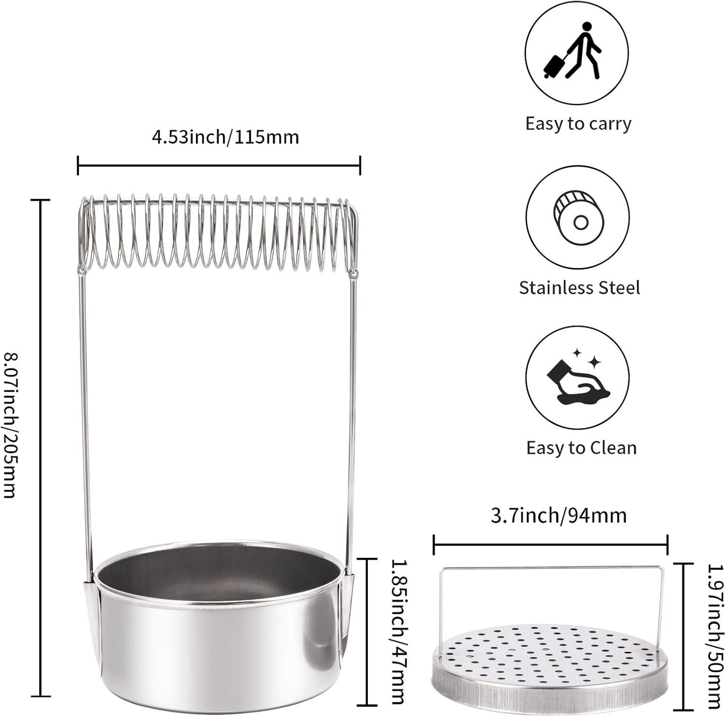MyLifeUNIT Portable Artist Brush Washer, Paint Brush Cleaner with Wash Tank & Removable Screen