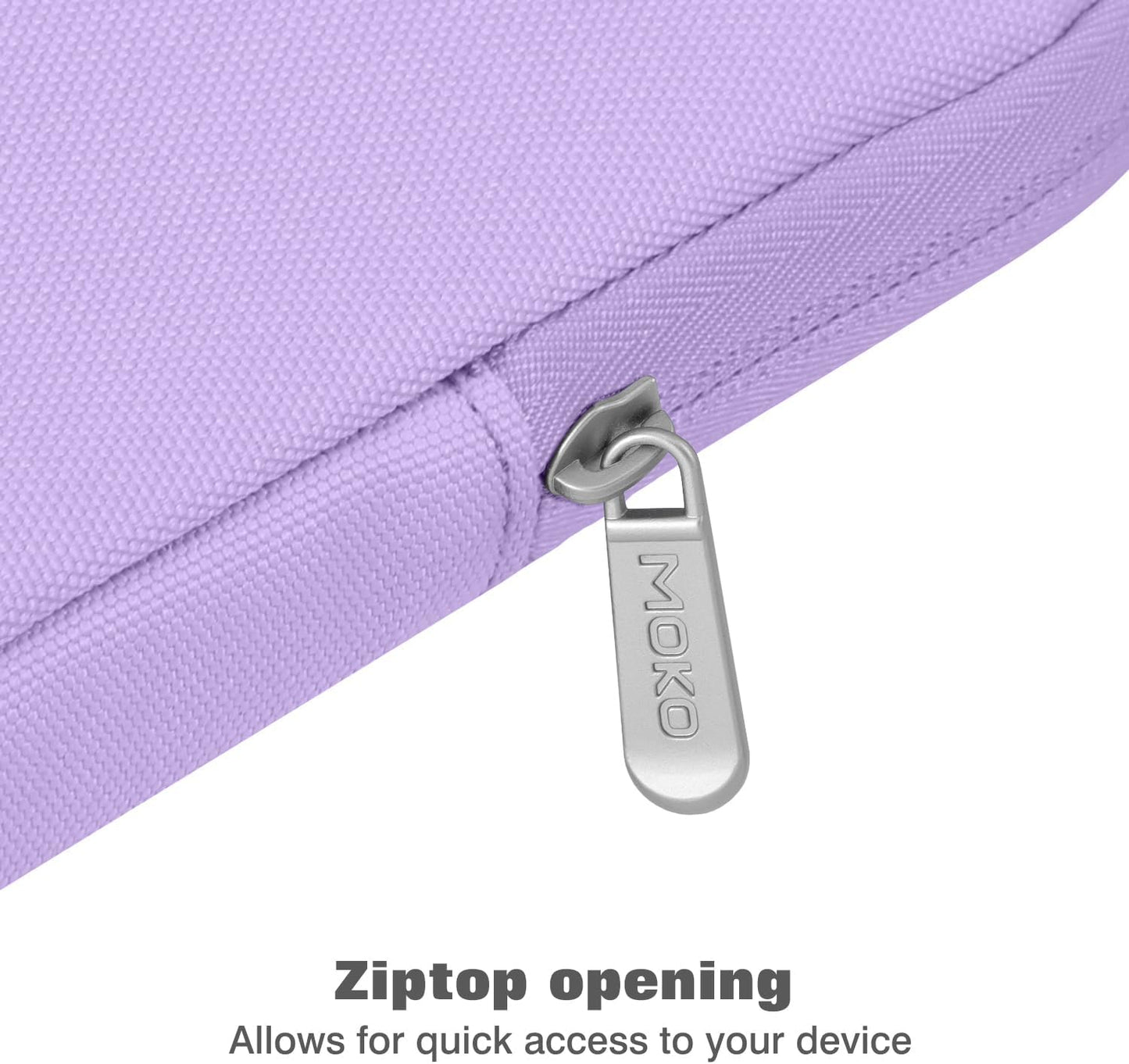 MoKo 7-8 Inch Tablet Sleeve Bag, Polyester Pouch Cover Case Fits iPad mini (A17 Pro) 8.3" 2024, iPad mini 6/5/4/3/2/1, Samsung Galaxy Tab S2 8.0, Tab A 8.0, ZenPad Z8s 7.9,Black