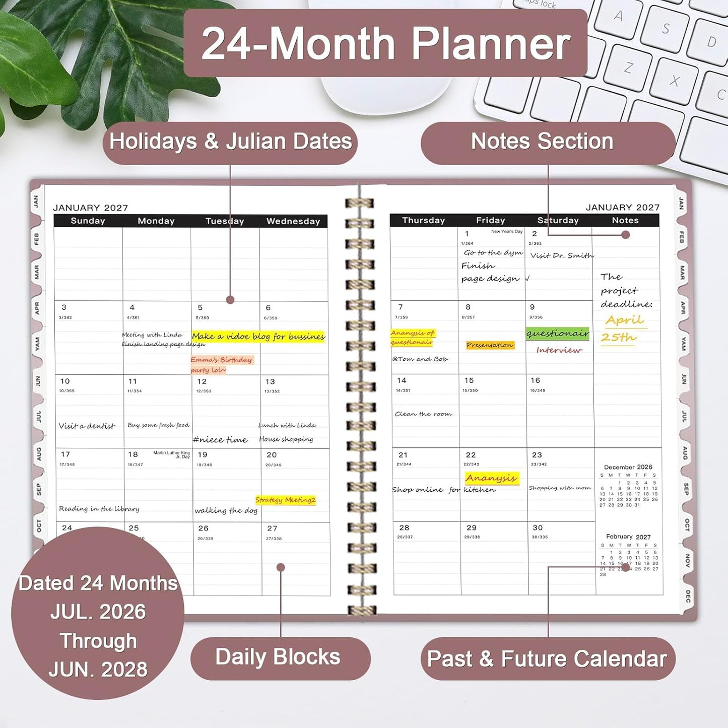 Ymumuda Weekly To Do List Notepad - Daily To Do List Undated 52 - Week Sheets, 8.5x11" Weekly Goal Notebook, Habit Tracker Journal, Excellent for Student School Work Personal Productivity Organizer