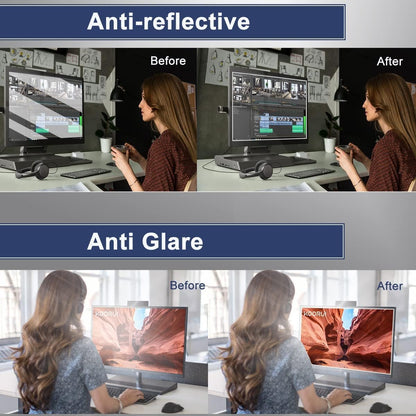 2Pack 22" Anti Glare Matte Monitor Screen Protector for Sceptre/LG/Dell/HP/Acer/ViewSonic/ASUS/Aoc/Samsung Diagonal 22" 16:10 LED PC Screen Gaming Monitor Eye Protection Film (L x W/474 x 296)