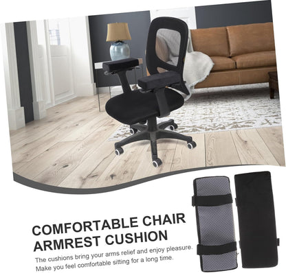 SHOWERORO 1pair Ergonomic Office Armrest Pads Comfortable Non- Cushion Covers for Chairs Height for Elbow Support for Home Gaming Desks Easy Installation