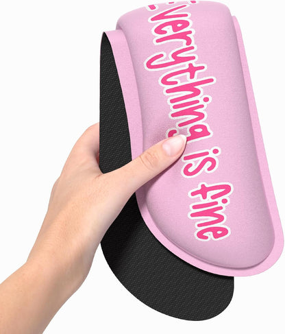 Dapesuom Enlarge Keyboard Wrist Rest, Memory Foam Wrist Cushion for Desk Mat Support, Cute Pain Relief Keyboard Mouse Pad Rests Set with Non-Slip Base for Gaming Laptop Office Computer, Elegant Flower