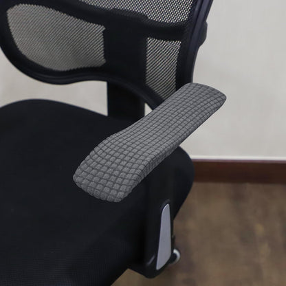 FORCHEER Office Chair Armrest Covers 12-15 Inch Velvet Elastic Black Arm Rest Covers for Desk Computer Chairs Washable