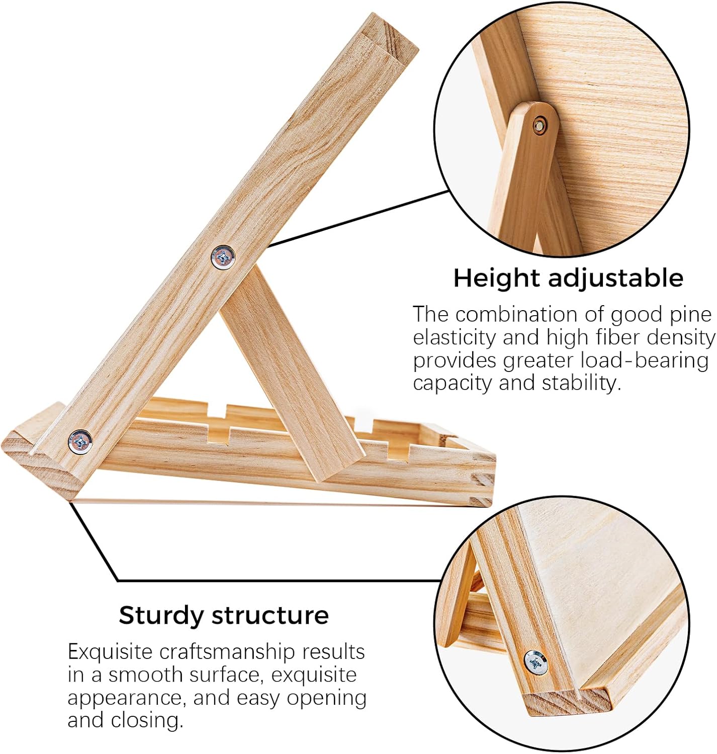 koseibal Art Easel for Painting, Tabletop Wooden Easel Stand，Adjustable Angle Portable Easel for Canvas, Ipad, Book, Artwords Display （2 Pack）