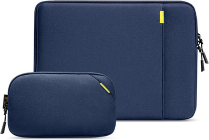 tomtoc 360 Protective Laptop Sleeve Set for 14-inch MacBook Pro M5 Pro/Max (2026) A3426 A3427 A3434 M4/M3/M2/M1 A3112 A3401 A3185, Water-Resistant Lapop Case Bag with Accessory Pouch for Dell XPS 14