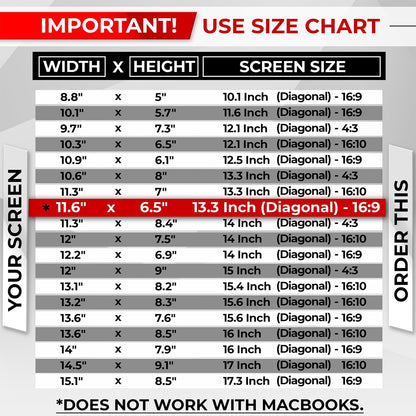 SightPro Magnetic Laptop Privacy Screen 14 Inch 16:9 - Patented Removable Laptop Privacy Filter Shield and Protector