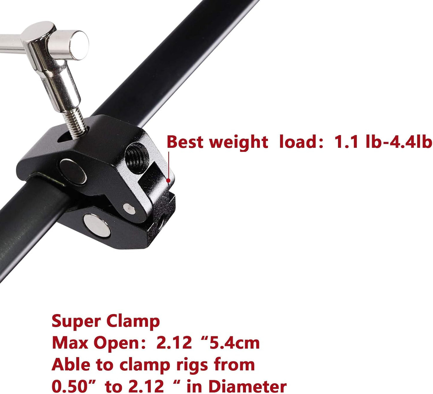 4Pack Super Clamp with 1/4 and 3/8 Thread for Photography,Camera Monitor, Plate Glass,LED Light, Umbrellas,Hooks, Shelves, Cross Bars,Photo Accessories