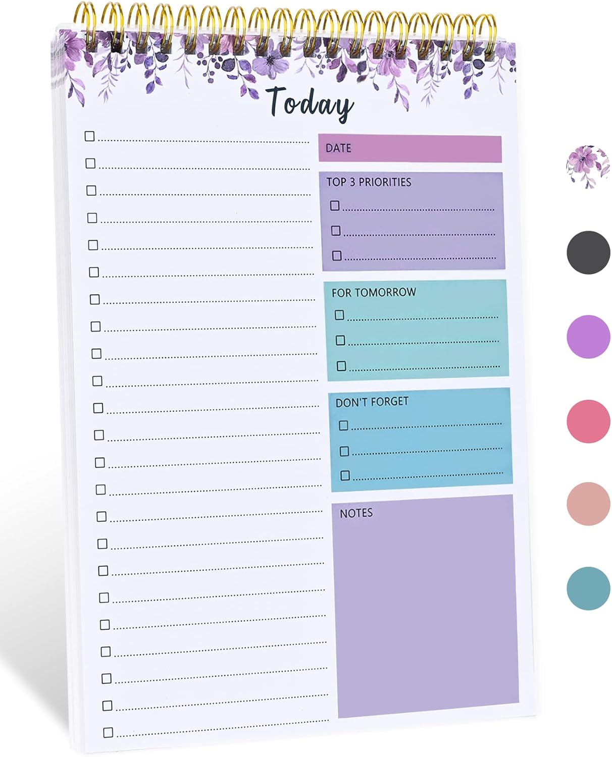 To Do List Notepad - To Do List Notebook for Work with 52 Sheets, Undated Daily Planner Perfect for Enhanced Productivity and Goal Achievement - Green