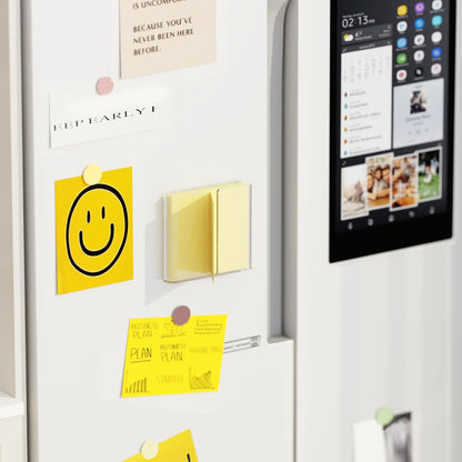 Sticky Note Dispenser, Magnetic Sticky Note Holder for Post It Notes, 3 x 3 Inch Sticky Note Organizer for Office Home Classroom, Black