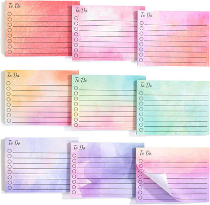 Mr. Pen- to Do List Sticky Notes, 3” x 5”, 9 Pads, 360 Sheets, Lined Checklist Sticky Pads with Smooth Writing, Easy Peel-Off, Thick Paper for Planning, Office, School & Daily Tasks